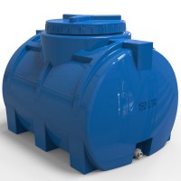 Пластиковая горизонтальная емкость для воды 150 л стандартная